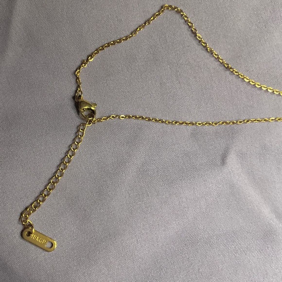 New Women’s Necklace Linked Eternity CZ Like and Roman Numeral 18” with Extender - Picture 4 of 5